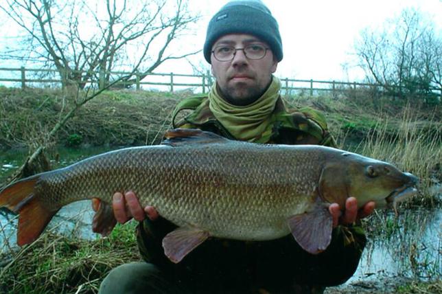 J Griffiths with a 12-10-0 barbel